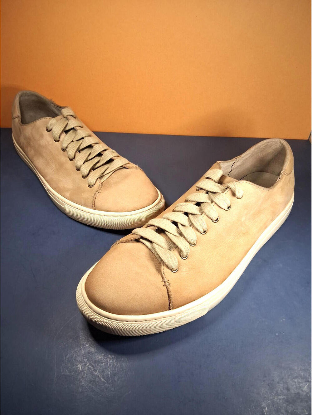 Polo Ralph Lauren Men's 12D Jermaine Brown Suede Sneakers Casual Lace Up Shoes